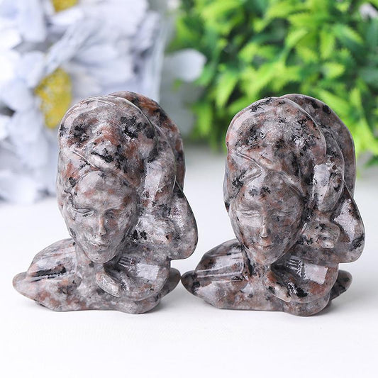 2.5" Yooperlite Medusa Crystal Carvings Wholesale Crystals