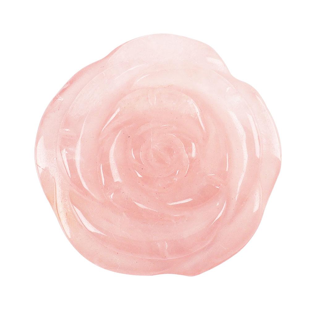 Crystal Flower Pocket Stone Hand Carved Gemstone Flower Healing Crystal Rose Flower For Sale Wholesale Crystals