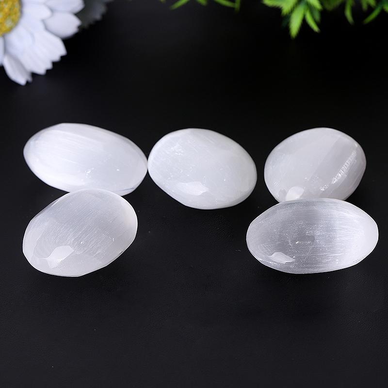 2" Selenite Palm Stone Wholesale Crystals