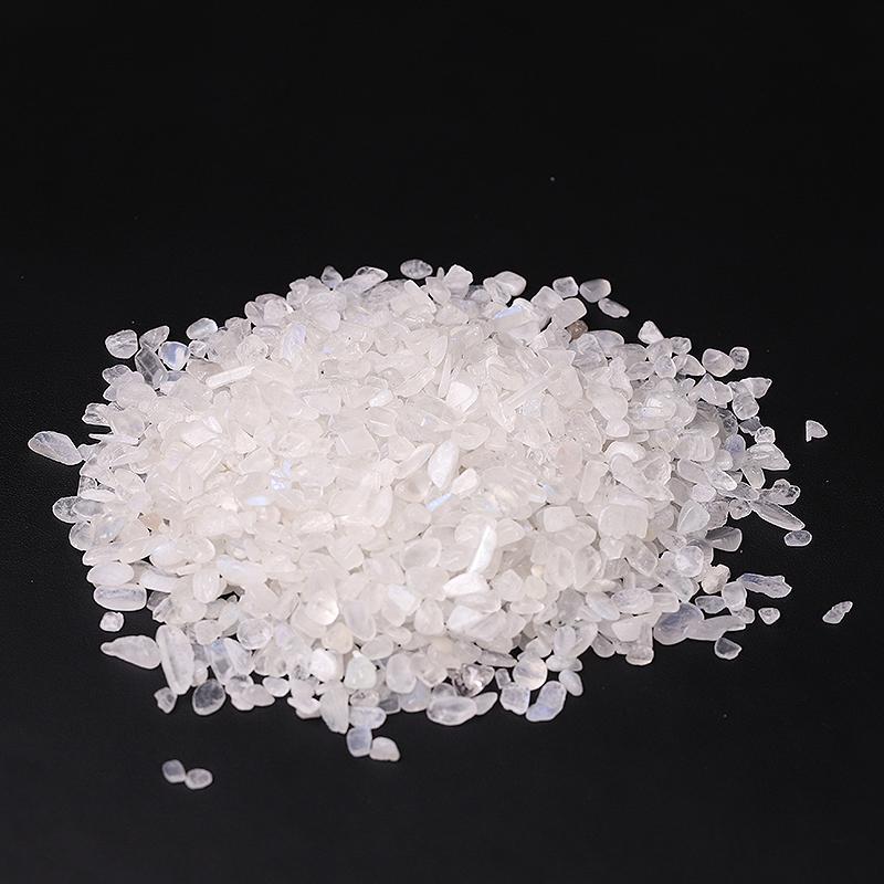 0.1kg High Quality White Moonstone Chips Crystal Chips for Decoration Wholesale Crystals