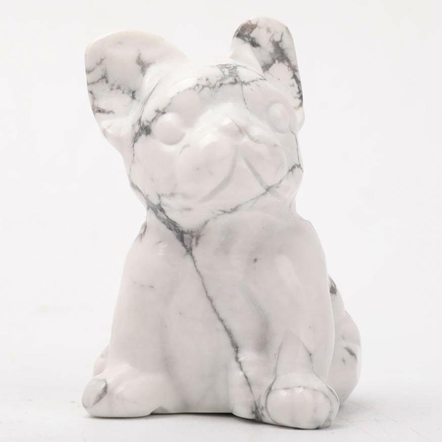 Howlite Dog Carvings Wholesale Crystals