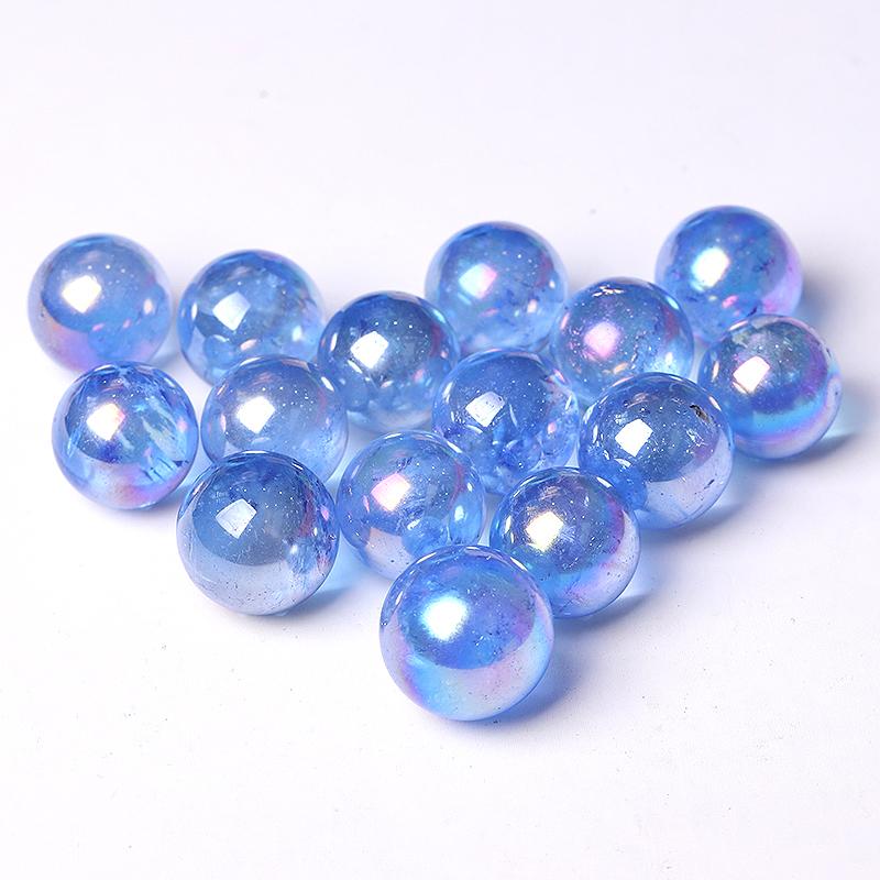 0.5-0.7'' High Quality Dark Blue Aura Crystal Spheres Crystal Balls for Healing Wholesale Crystals