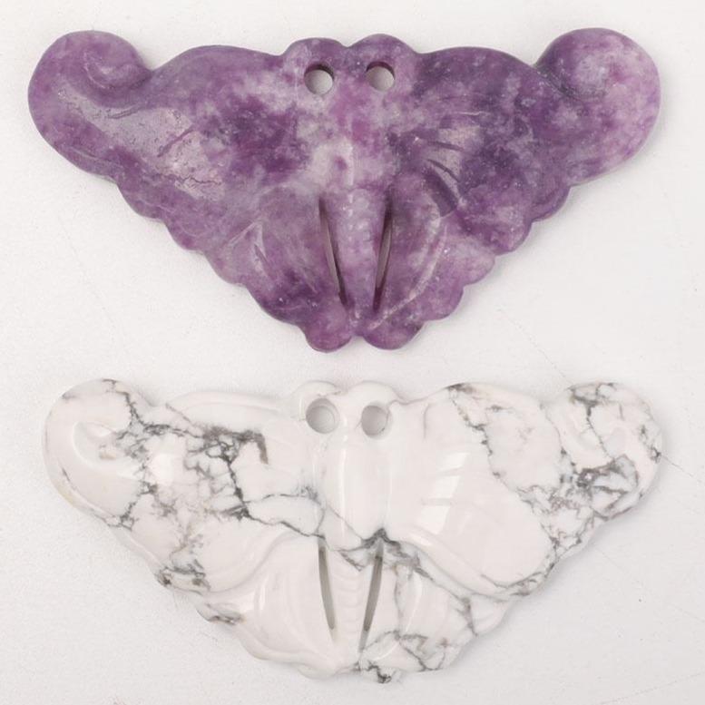 Purple Mica Butterfly Shape Pendant Wholesale Crystals