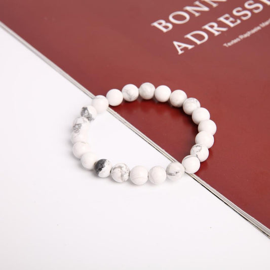 8mm Howlite Crystal Bracelet Wholesale Crystals