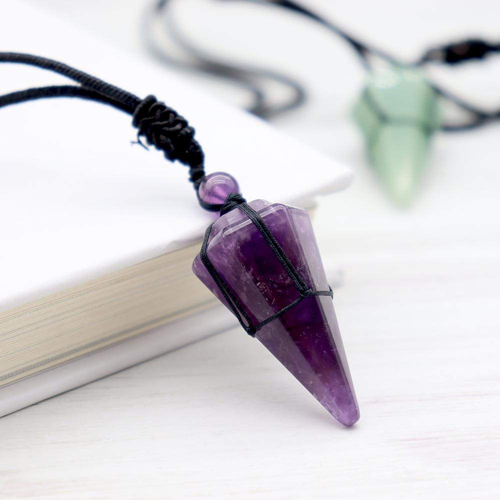 Arrow Shaped Obsidian Quartz Crystal Stone Necklace Wholesale Crystals