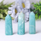 Natural High Quality Sky Blue Point Caribbean Calcite Tower for Healing Wholesale Crystals