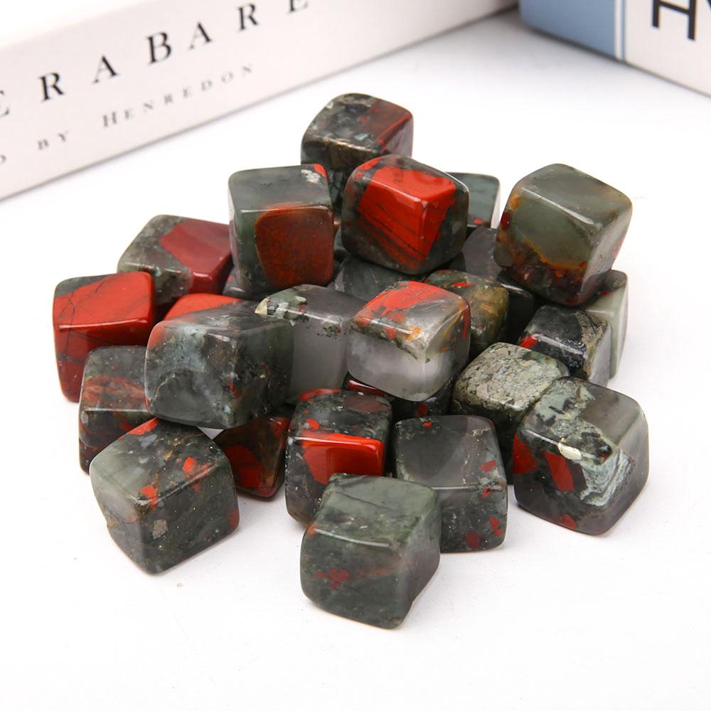 0.1kg Africa Blood Stone Cubes Wholesale Crystals