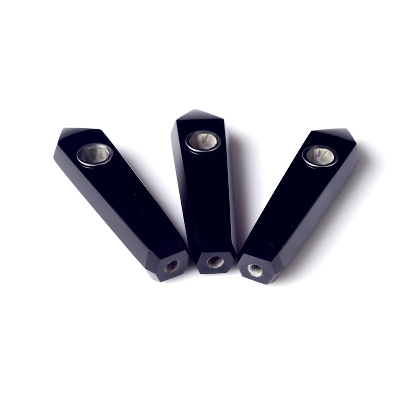 Obsidian Smoking Pipe wholesale support mixed customization Wholesale Crystals