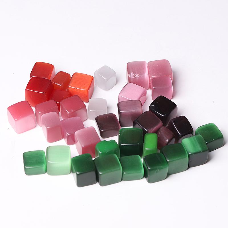 0.1kg Cat Eye Colorful Tumbles Wholesale Crystals