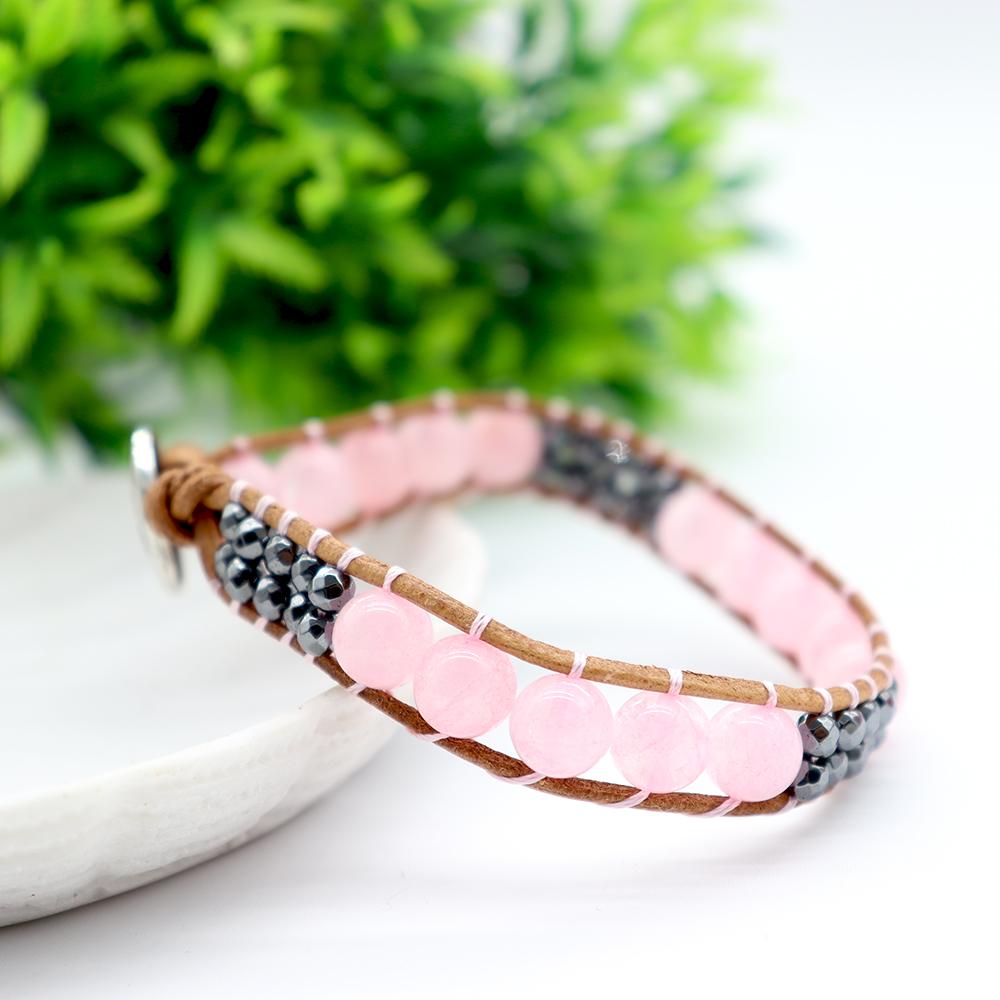 Hand-knitted Crystal Stone Bracelets Wholesale Crystals