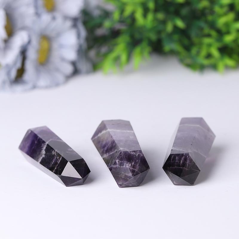 Wholesale Natural Dream Amethyst  Chevron-Amethyst Points Wholesale Crystals