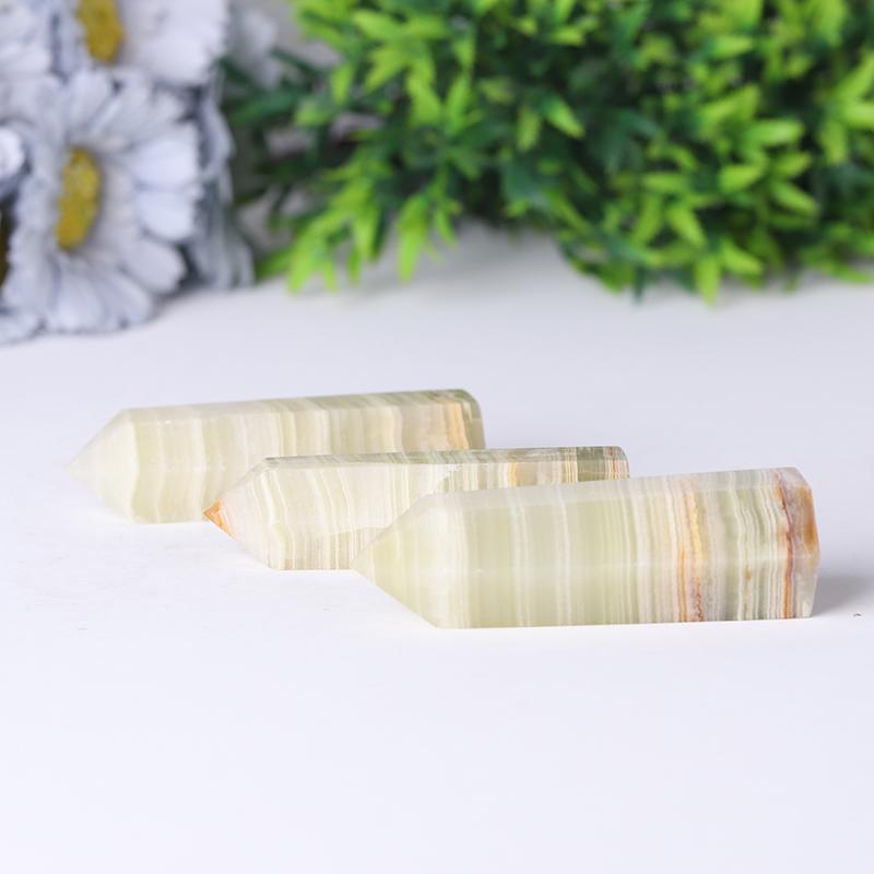 Wholesale Natural Crystal Point Green Afghan Jade Points Wholesale Crystals