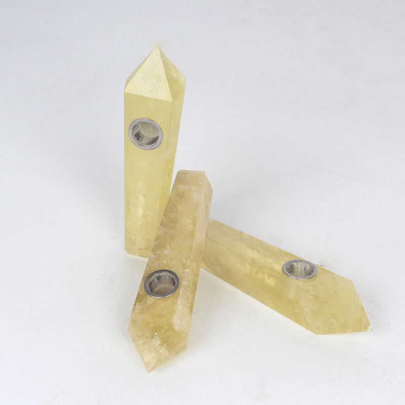 Citrine Smoking Pipe wholesale support mixed customization Wholesale Crystals