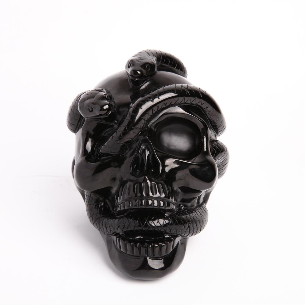 Black Obsidian Crystal Carvings Skull Wholesale Crystals