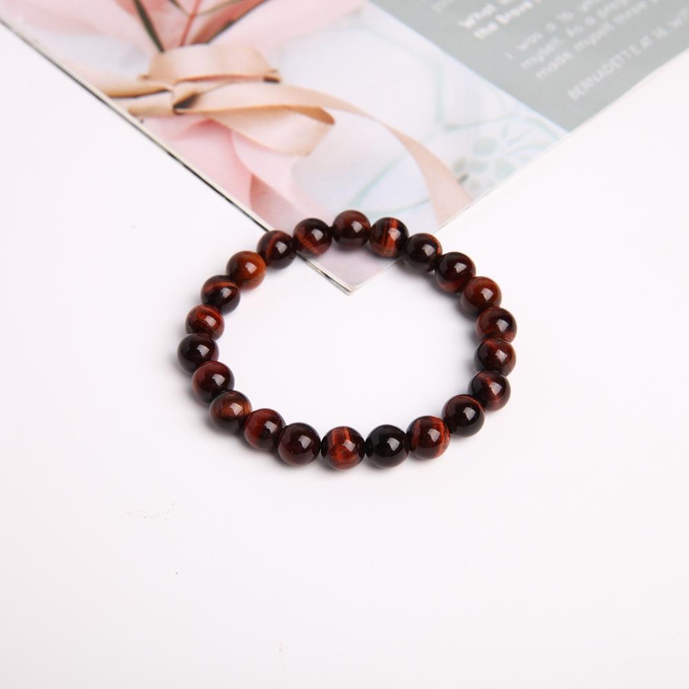 8mm Red Tiger Eye Crystal Bracelet Wholesale Crystals