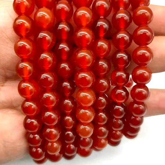 Carnelian Stretchy Gemstone Bracelet 8mm Wholesale Crystals