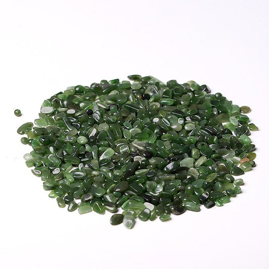 0.1kg Natural Green Jade Crystal Chips Wholesale Crystals