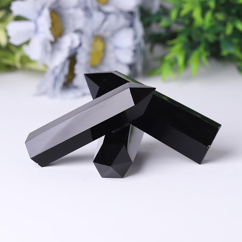 Wholesale Black Obsidian Point Polished Healing Tower Wholesale Crystals