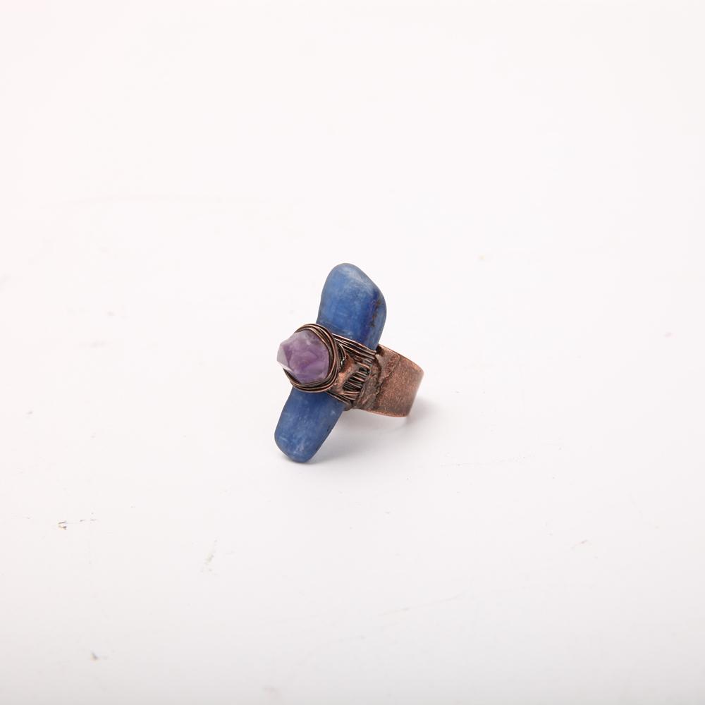 Handmade Amethyst Kyanite Ring Wholesale Crystals