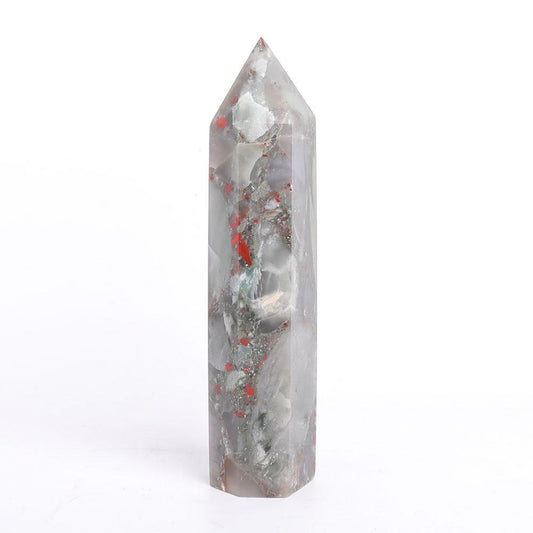 Africa Blood Stone Tower Wholesale Crystals