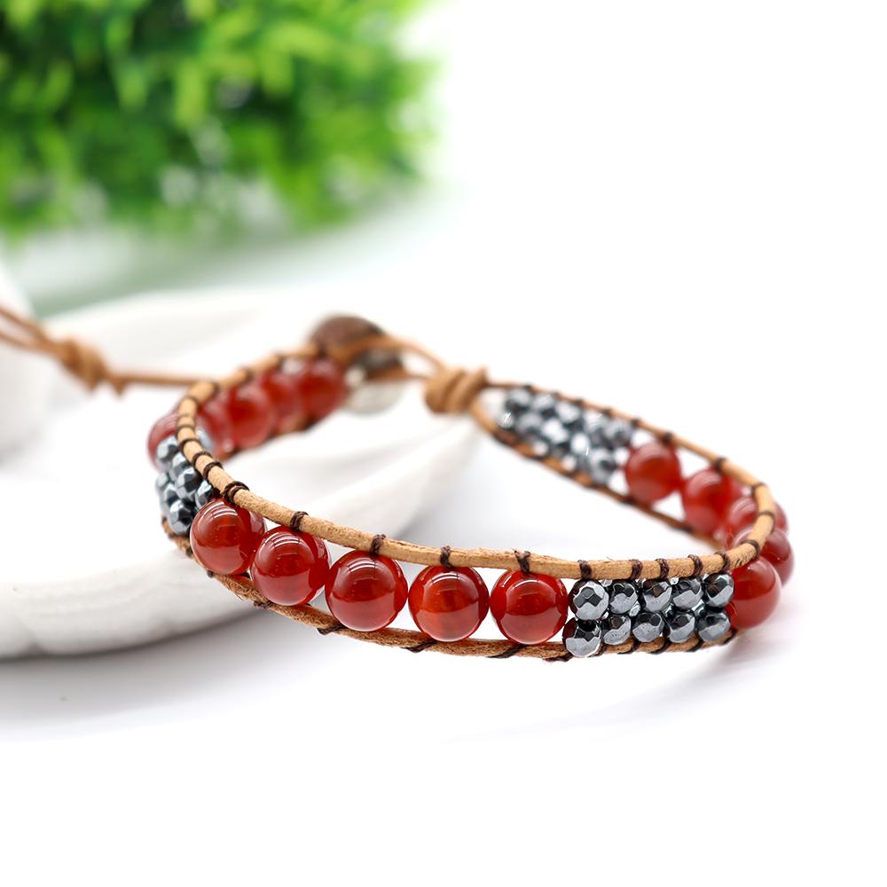 Hand-knitted Crystal Stone Bracelets Wholesale Crystals