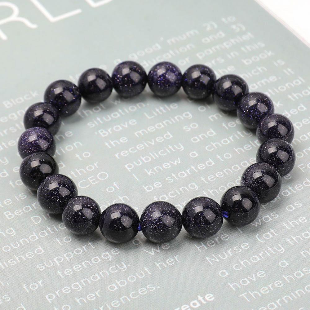 12mm Blue Sandstone Bracelet Wholesale Crystals