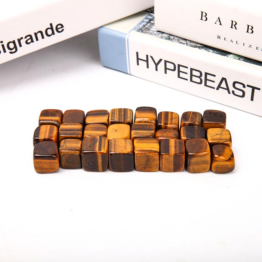 0.1kg Tiger Eye Cubes Bag Wholesale Crystals