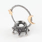 3" Metal Crown Design with Moon Star Decoration Stand Holder Wholesale Crystals