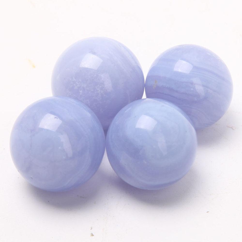 1” Blue Lace Agate Mini Sphere Wholesale Crystals