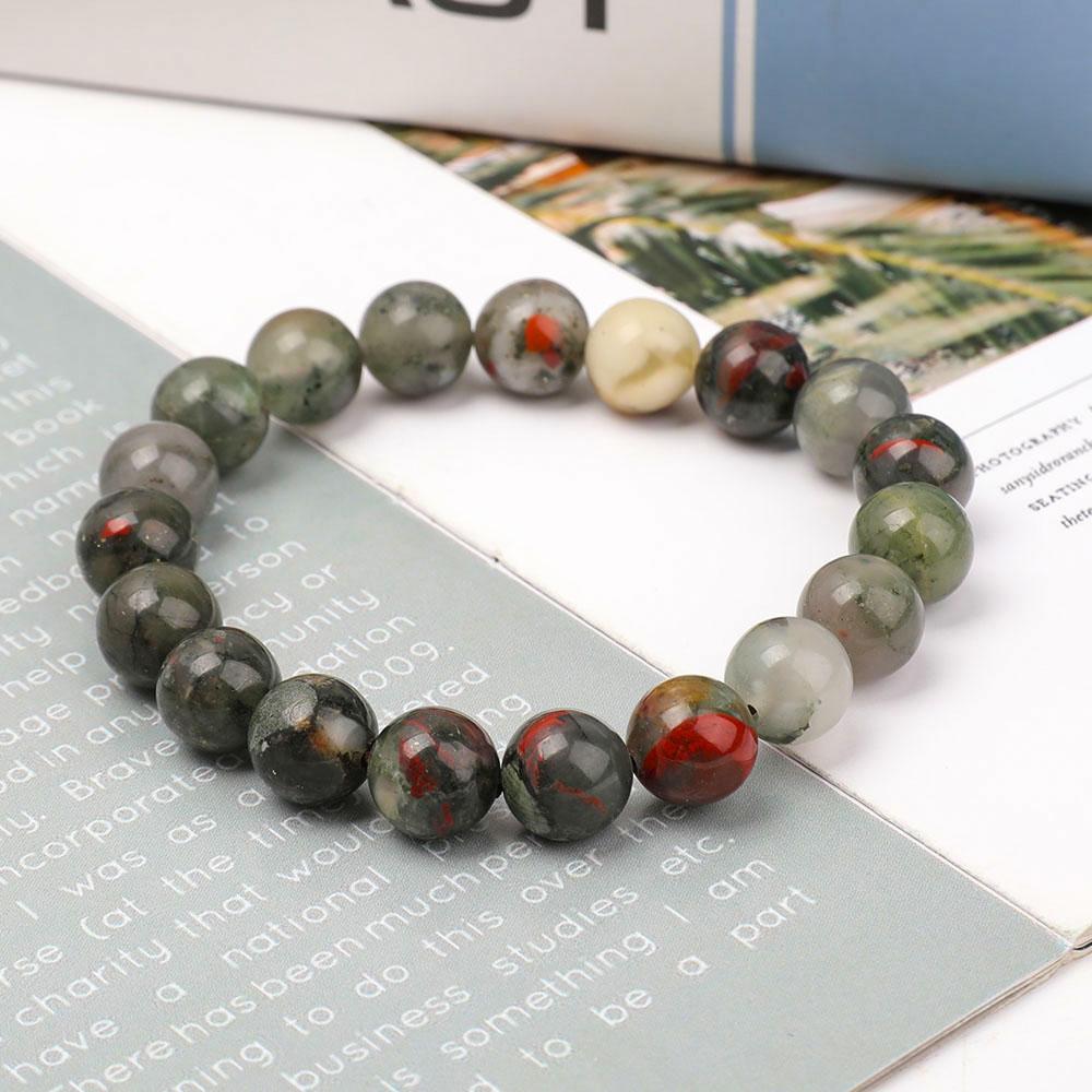 10mm Blood Stone Bracelet Wholesale Crystals