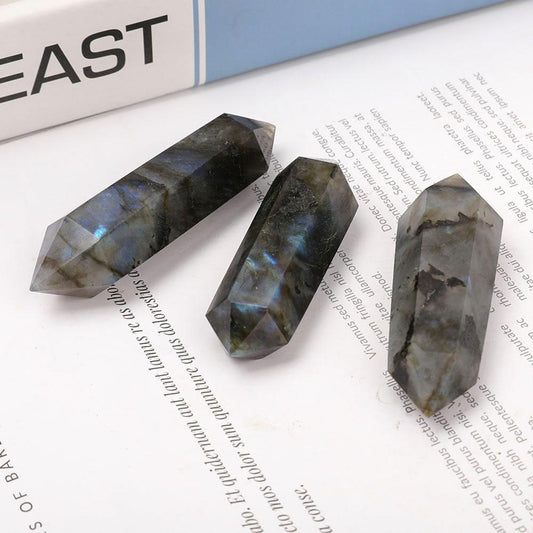 Set of 3 Labradorite Double Terminated Points Wholesale Crystals