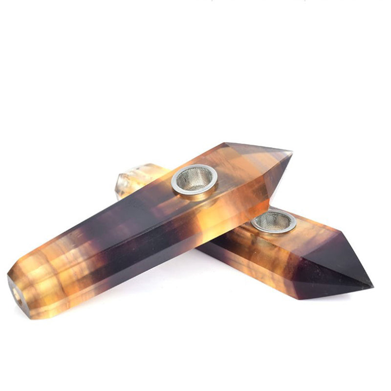 Yellow fluorite Smoking Pipe wholesale support mixed customization Wholesale Crystals