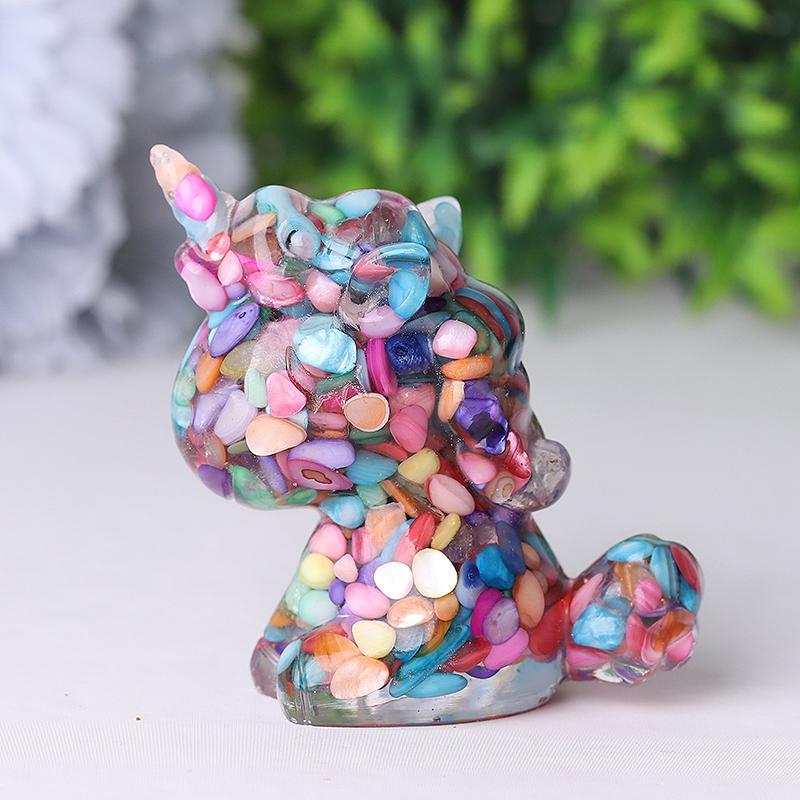 2.5"-3.0" Resin Unicorn Crystal Carvings Wholesale Crystals