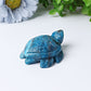 2.3" Blue Apatite Sea Turtle Crystal Carvings Wholesale Crystals