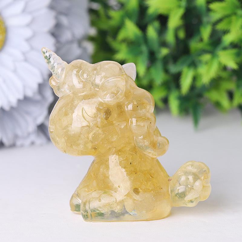 2.5"-3.0" Resin Unicorn Crystal Carvings Wholesale Crystals