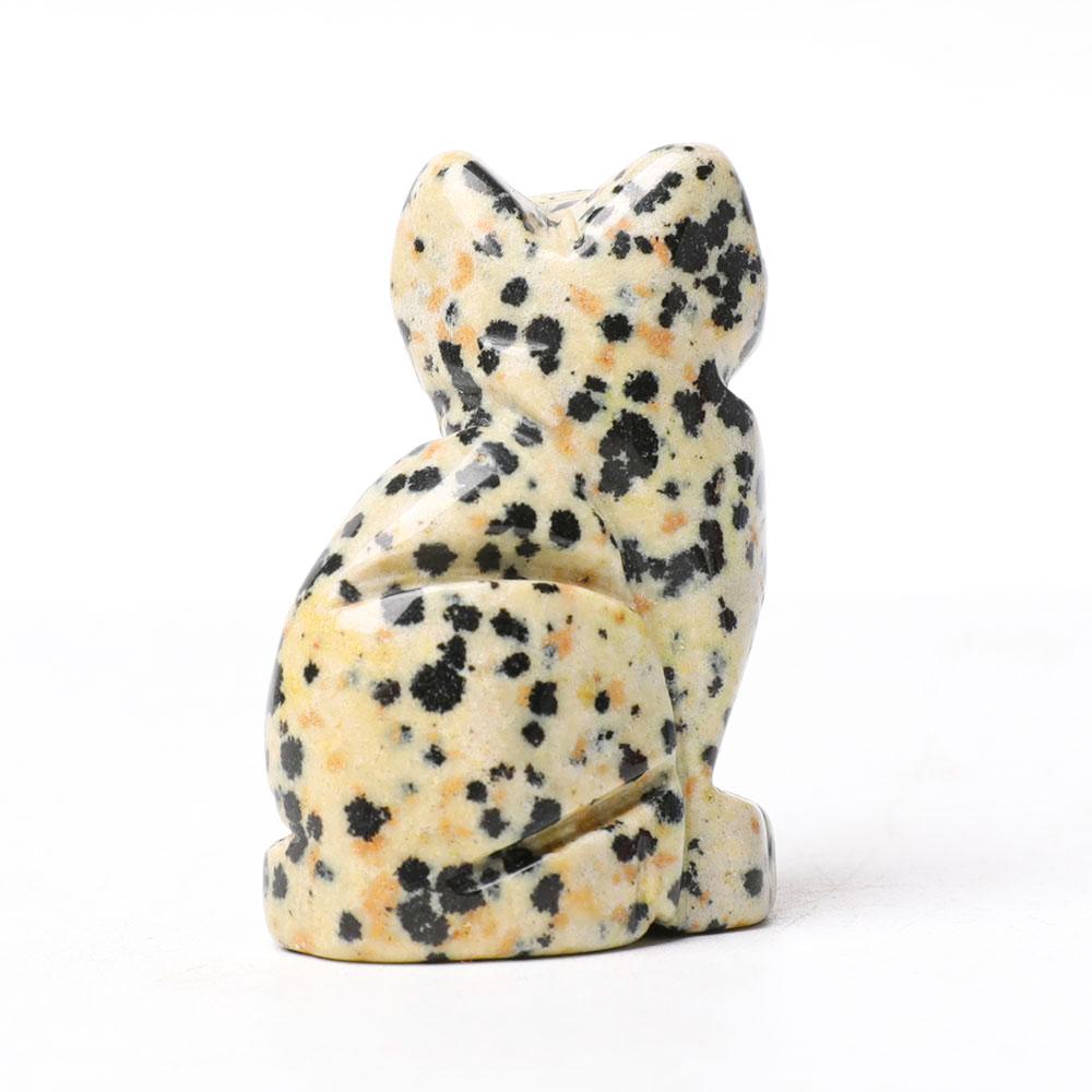 1.5" Dalmatian Cat Figurine Crystal Carvings Wholesale Crystals