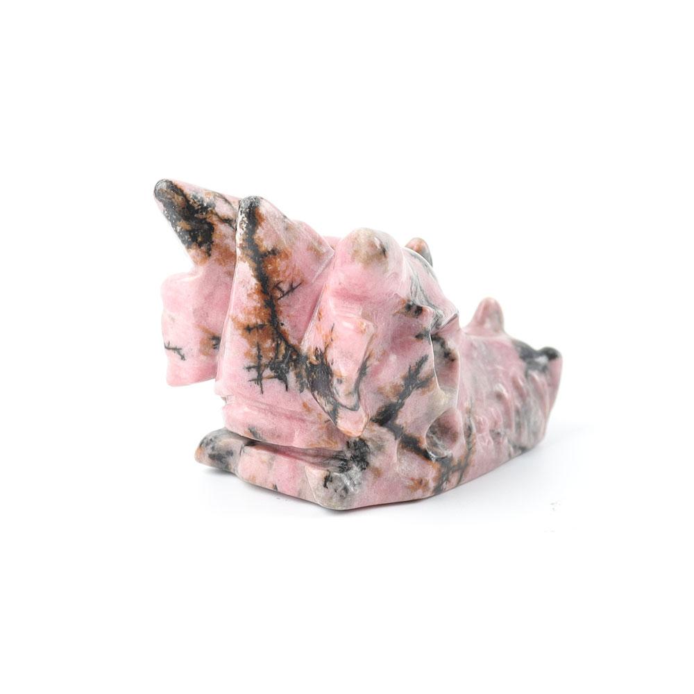 Rhodonite Dragon Head Carvings Wholesale Crystals