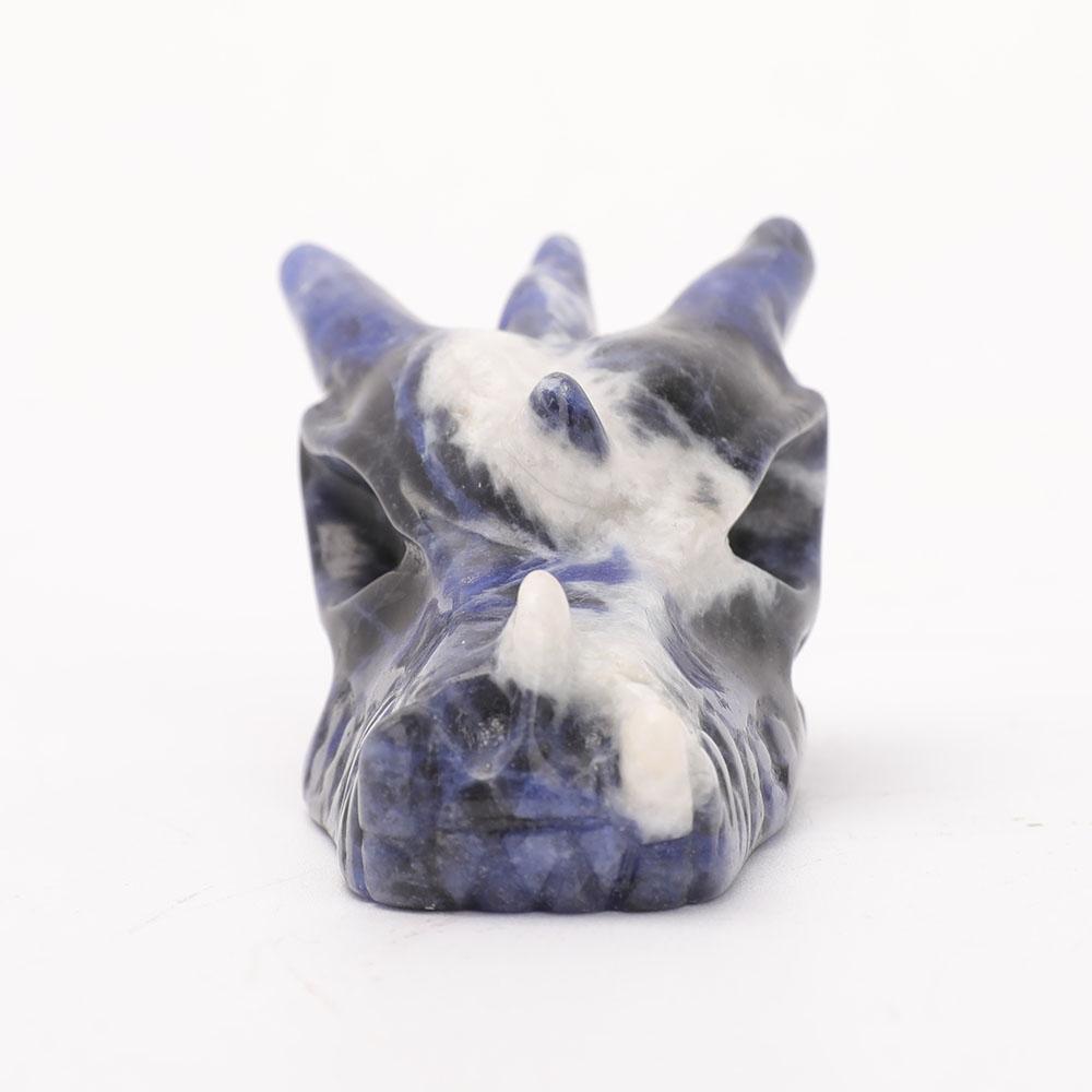 2.5" Sodalite Dragon Head Carvings Wholesale Crystals