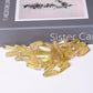 Drilled Yellow Aura Quartz Crystal Points Raw Rough Clear Rock Quartz Sticks Wholesale Crystals