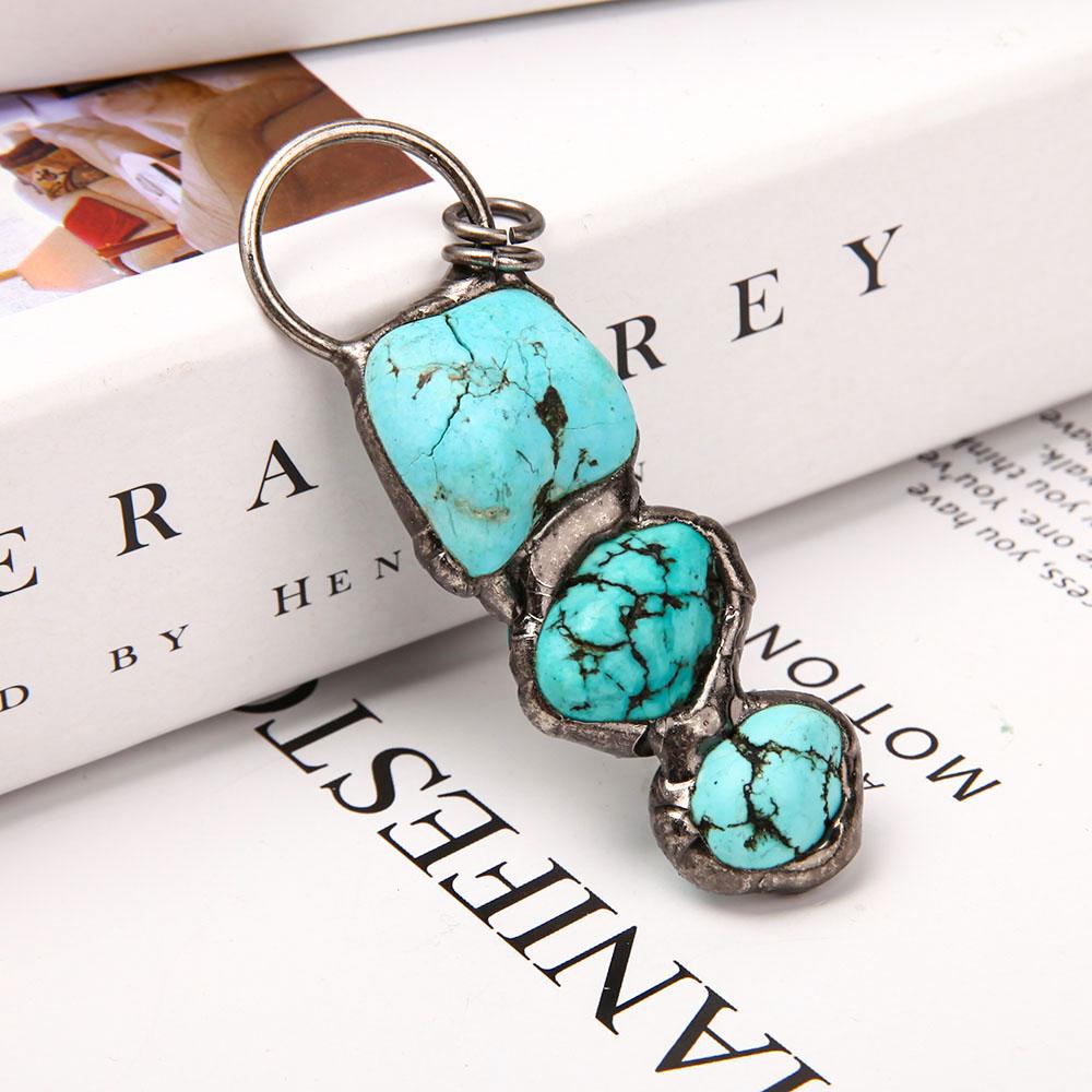 Turquoise Pendant Key Chain Wholesale Crystals