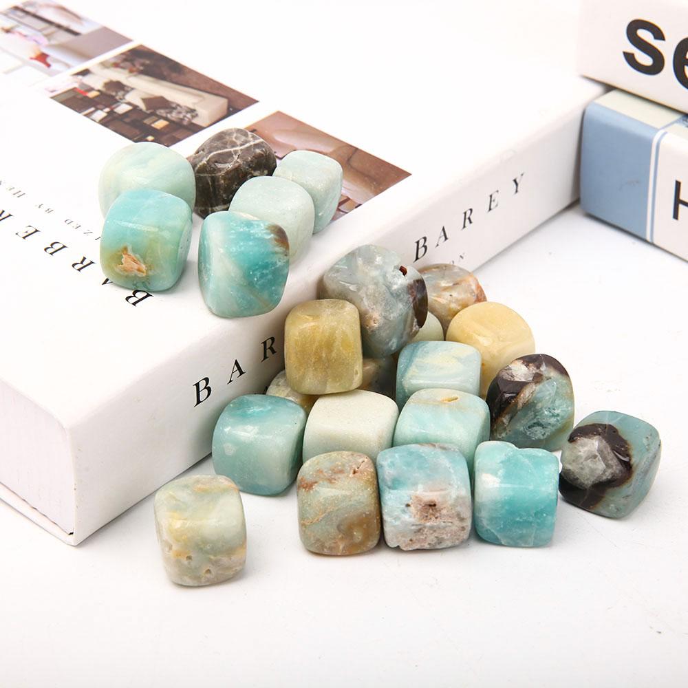 0.1kg Sky Blue Cubes Bag Wholesale Crystals