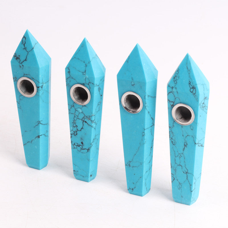 Blue turquoise Smoking Pipe wholesale support mixed customization Wholesale Crystals