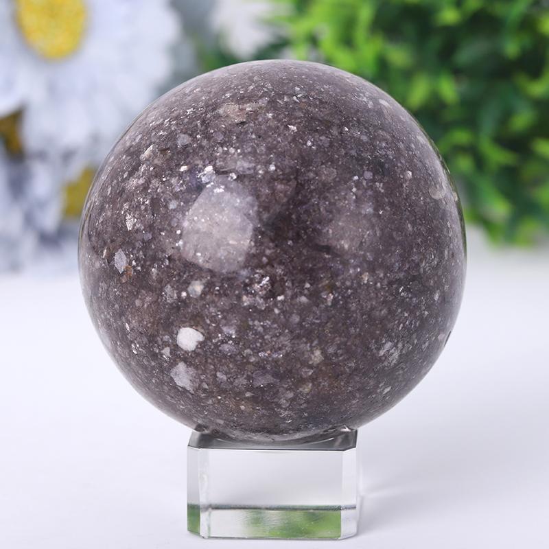 2.5"-4.5" Resin Lepidolite Sphere Wholesale Crystals