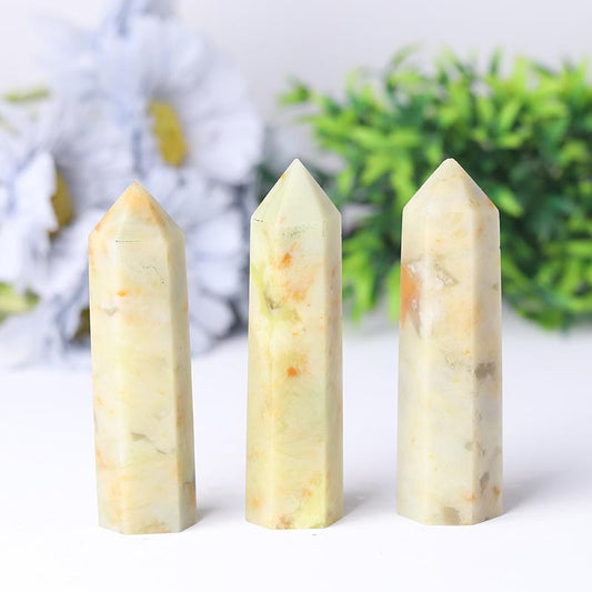 Serpentine Jade Points Wholesale Crystals