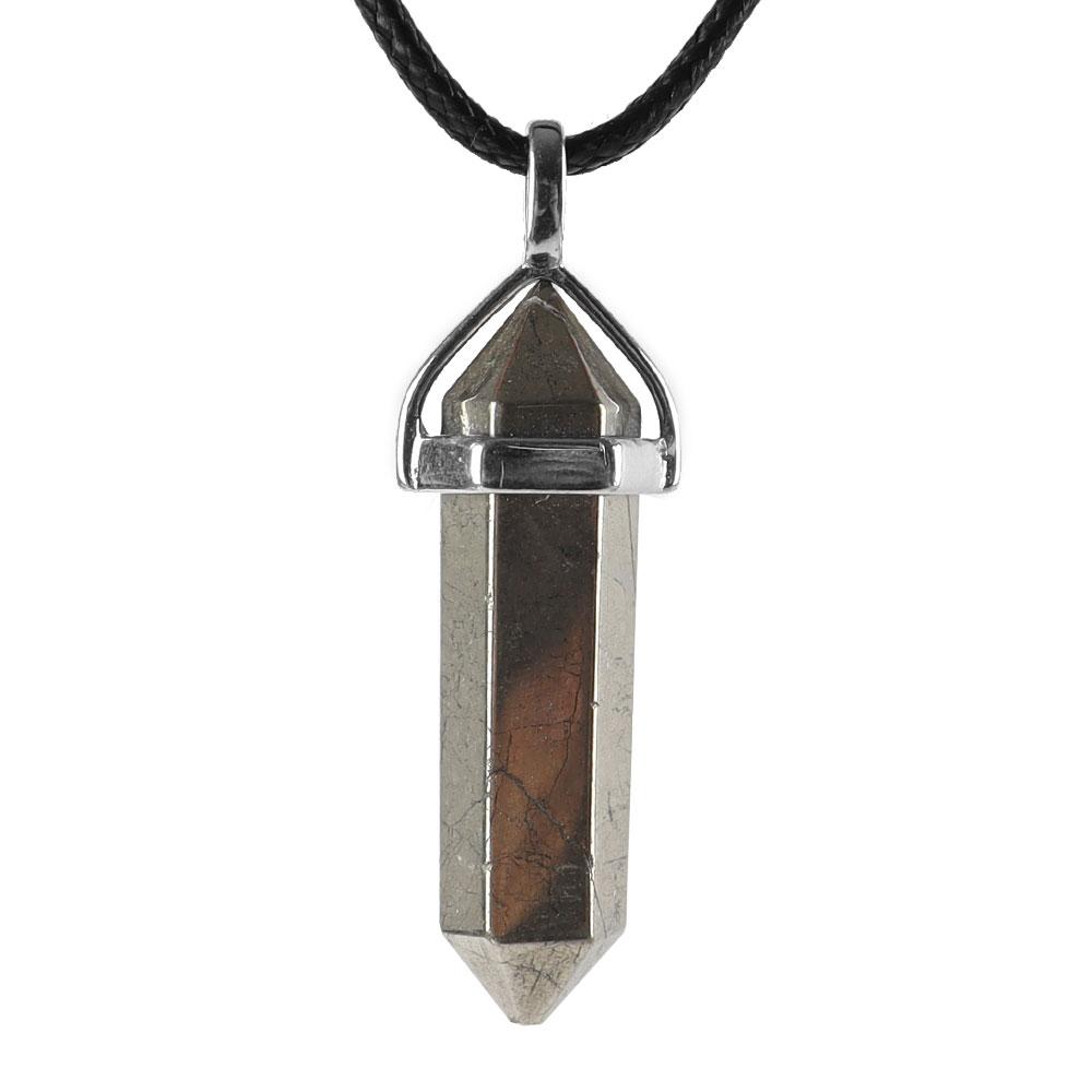 Natural Semi-Precious Gemstone Crystal Healing Hexagonal Point Chakra Pendant Wholesale Crystals