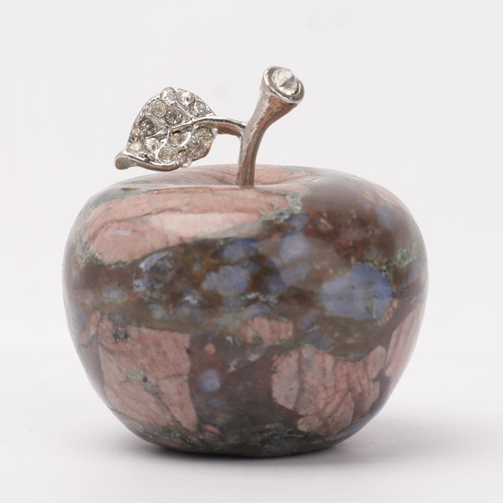 2" Crystal Apple Carvings Wholesale Crystals