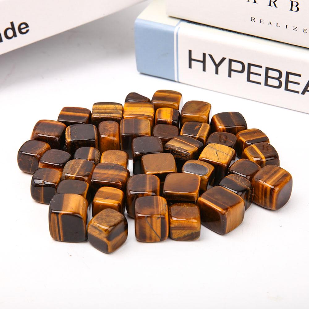 0.1kg Tiger Eye Cubes Bag Wholesale Crystals