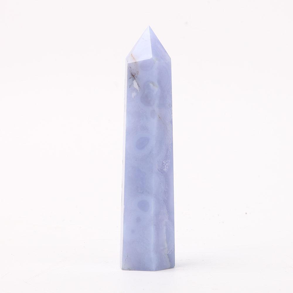 Blue Lace Agate Point Wholesale Crystals