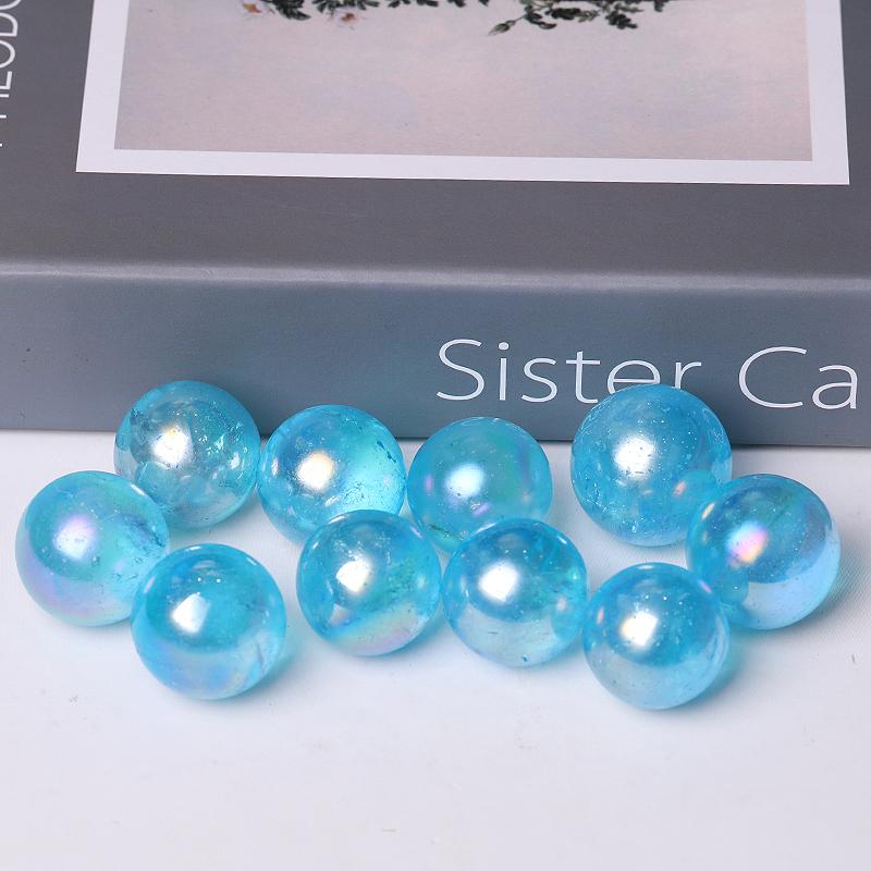 0.25kg Aura Blue Crystal Spheres Wholesale Crystals