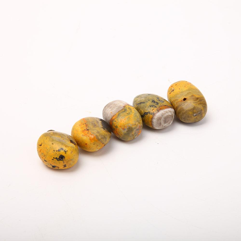 Bumblebee Jasper Tumbled Stone Set of 5 Palm stones Wholesale Crystals